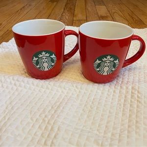A perfect pair of vintage Starbucks siren 12 oz mugs